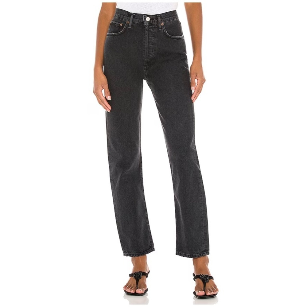 Agolde 90s Pinch Waist Straight - Black Tea